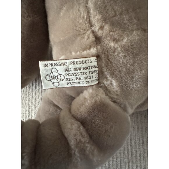 VTG WRINKLES Puppet Puppy Dog Girl Bows Toy Plush Stuffed Animal 1981 MINT - Picture 8 of 10